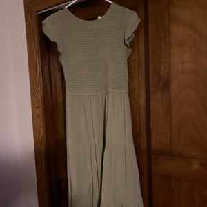 Sage boutique beautiful dress with smocked top